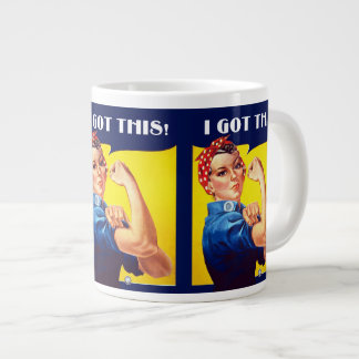 Caneca De Café Grande Tenho esta Rosie, a Vintage JuMBO Mug