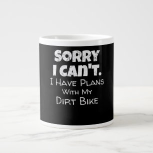 Caneca De Café Grande Tenho Planos Com Meu Presente De Bicicleta De Suje