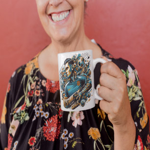 Caneca De Café Grande Ter Objetivos, Viver Maior — Mug Inspiracional