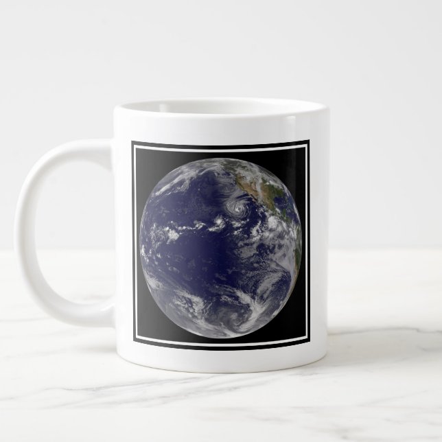 Caneca De Café Grande Terra cheio Mostrando Várias Tempestades Tropicais (Esquerda)