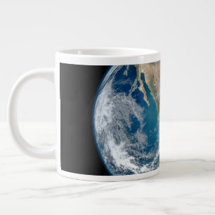 Caneca De Café Grande Terra De cheio Mostrando A América Do Norte E O Mé