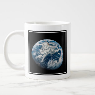 Caneca De Café Grande Terra Tirada Da Nave Espacial Aollo 8.