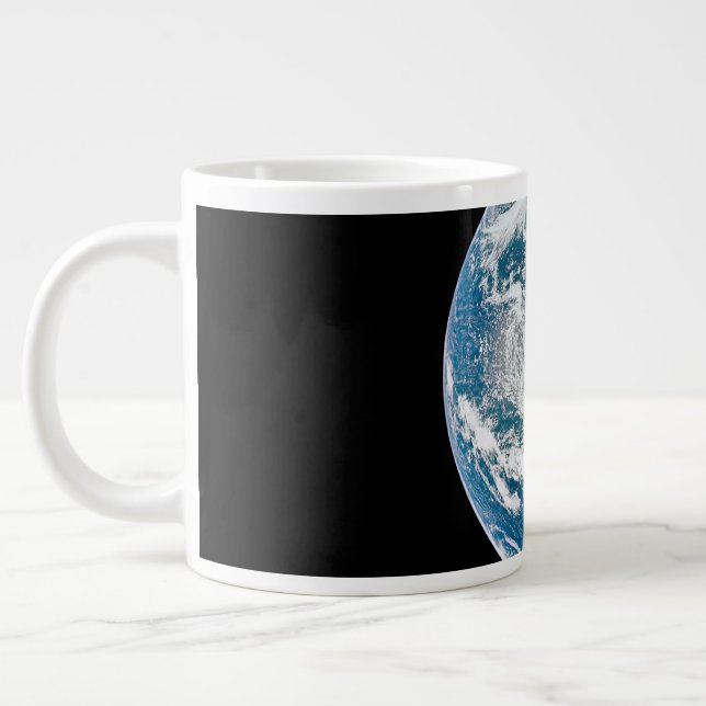 Caneca De Café Grande Terra Tirada Da Nave Espacial Apollo 13. (Esquerda)