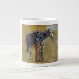 Caneca De Café Grande Terras Áridas Americanas: Cowboy do Velho Oeste co