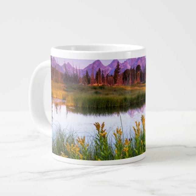 Caneca De Café Grande Teton Sunrise (Frente Esquerda)