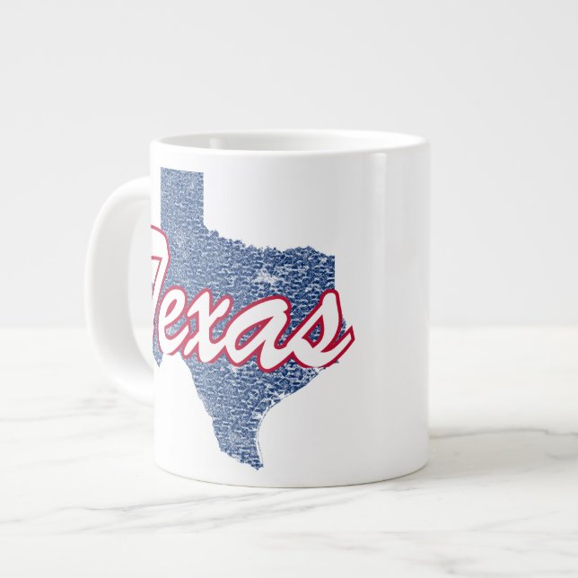 Caneca De Café Grande Texas (Frente Esquerda)