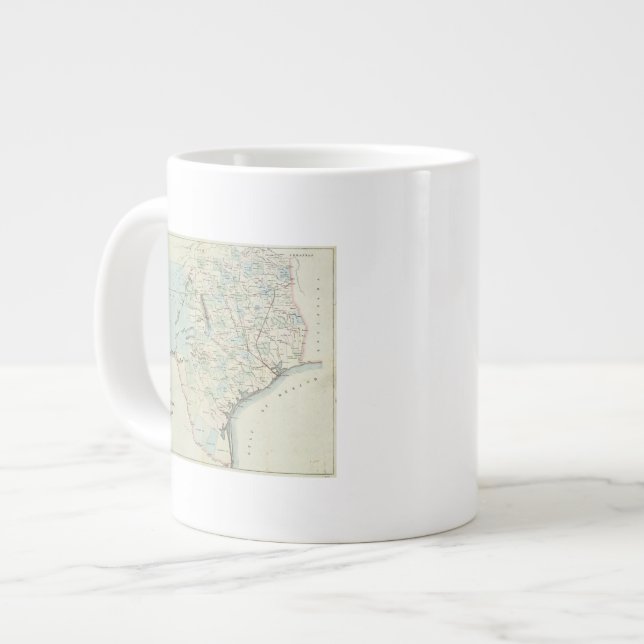Caneca De Café Grande Texas dos Estados Unidos da América (Frente Esquerda)