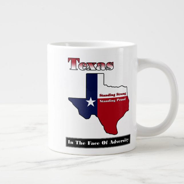 Caneca De Café Grande Texas Standong Strong (Direita)