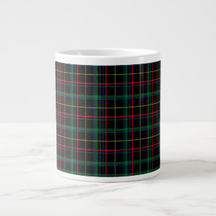 Caneca De Café Grande Textura de xadrez com fundo preto-25774