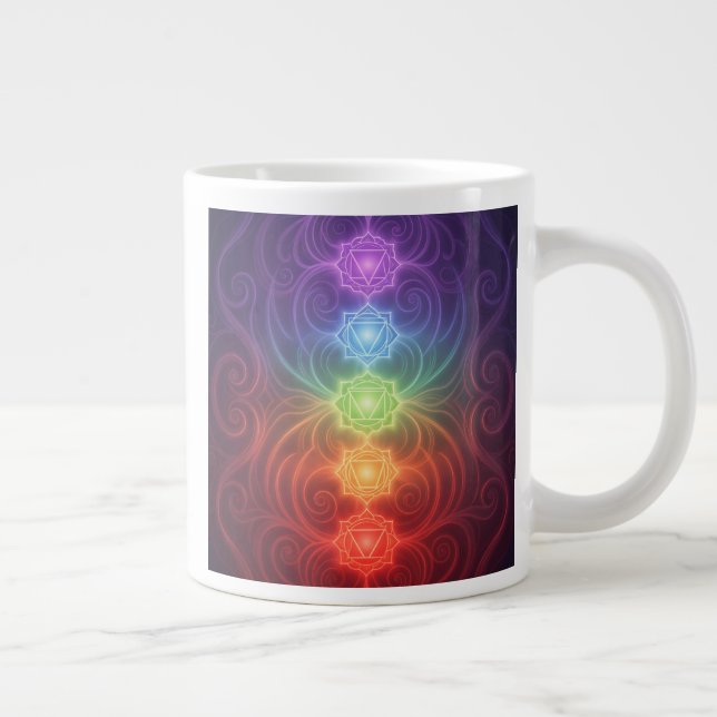 Caneca De Café Grande The 7 Chakras´9 (Direita)