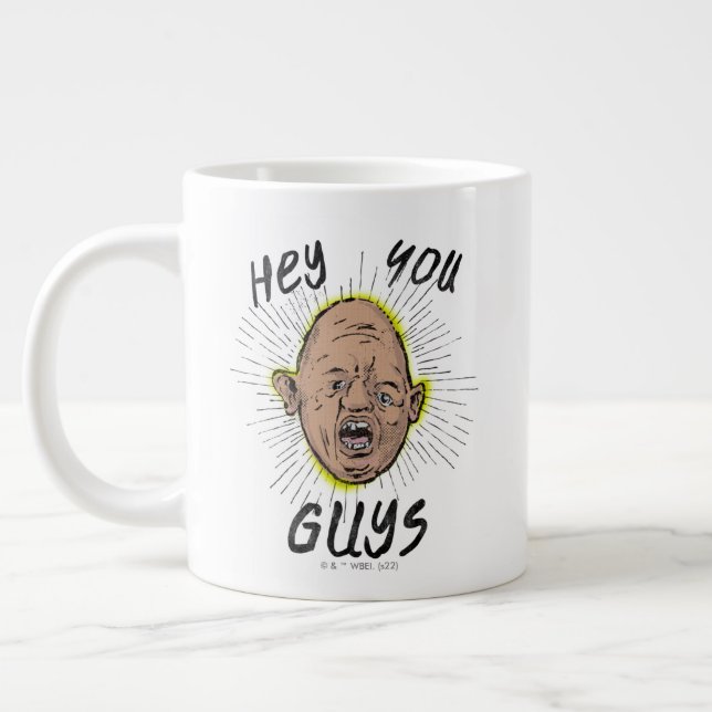 Caneca De Café Grande The Goonies Sloth Doodle "Hey You Guys" (Esquerda)