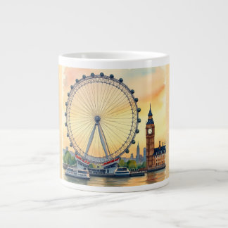 Caneca De Café Grande The London Eye, a Magnificent City de Londres