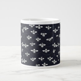 Caneca De Café Grande The Tiny Bee Trail Minimalist Mug