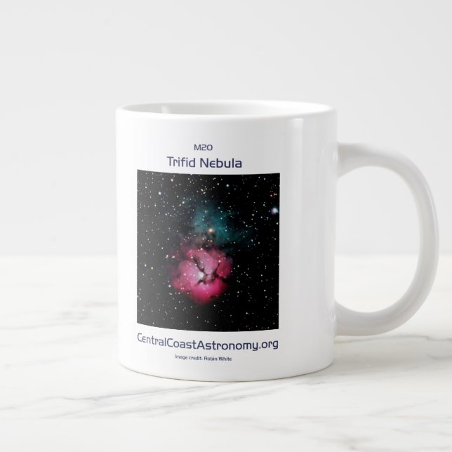 Caneca De Café Grande The Trifid Nebula by Robin White - 20oz Mug (Direita)