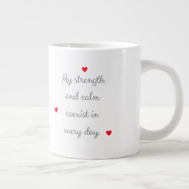 Caneca De Café Grande The Worth of a Woman Collection Mugs