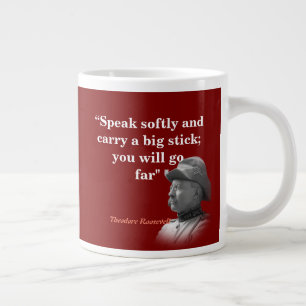 Caneca De Café Grande Theodore Roosevelt Cita No Carregando Um Grande Pa