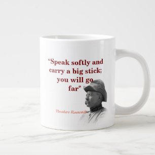 Caneca De Café Grande Theodore Roosevelt Cita No Carregando Um Grande Pa