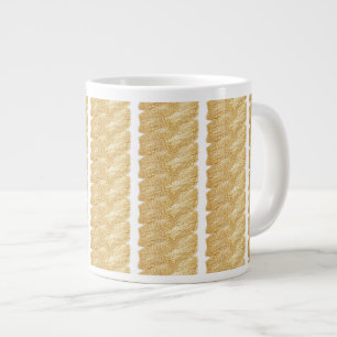 Caneca De Café Grande Thread of Dourado Mug by Adiela Akoo