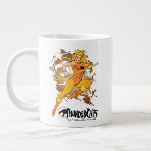 Caneca De Café Grande ThunderCats Gráfico de Caráter Cheetara