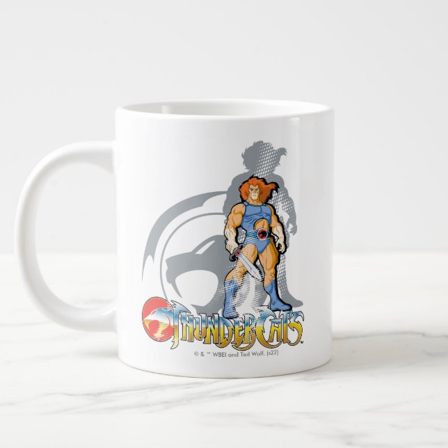 Caneca De Café Grande ThunderCats | Lion-O Halfttone Shadow Graphic (Esquerda)