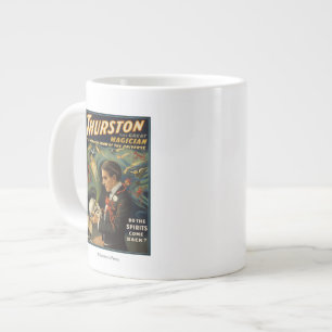 Caneca De Café Grande Thurston, o Excelente Mágico segurando magia