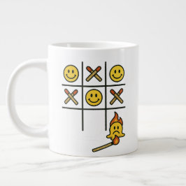 Caneca De Café Grande Tic Tac Toe Mug