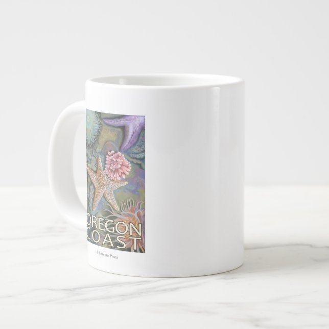 Caneca De Café Grande Tidepool de costa do Oregon (Frente Esquerda)