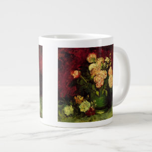 Caneca De Café Grande Tigela com Peônias e Rosas, Vincent van Gogh.