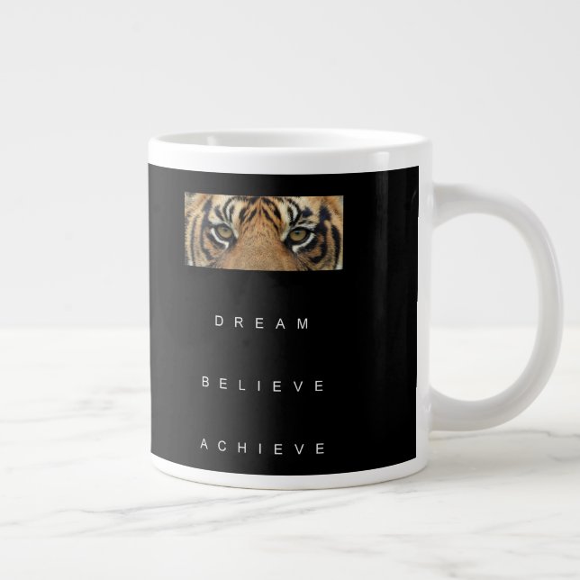Caneca De Café Grande Tiger Eyes Sucess Cote Modelo Dream (Direita)