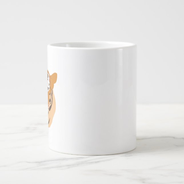 Caneca De Café Grande Tigre Head (Frente)