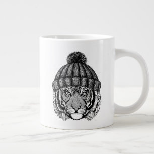 Caneca De Café Grande Tigre Pronto para Moda de inverno