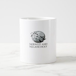 Caneca De Café Grande Tinta Whimsigoth - Florestas Místicas, Luas e M Má