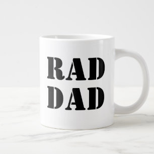 Caneca De Café Grande Típica moderna branca-Pai-vermelha legal