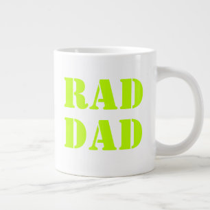 Caneca De Café Grande Típica moderna verde-Pai-vermelha legal