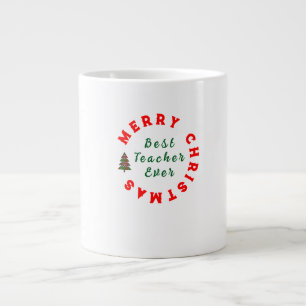 Caneca De Café Grande Tipografia de Citação de Apreciação de Professor d