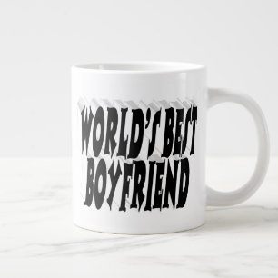 Caneca De Café Grande tipografia namorado negra