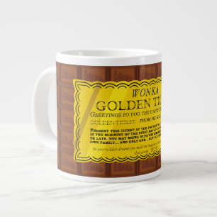Caneca De Café Grande Tíquete do Ouro Willy Wonka