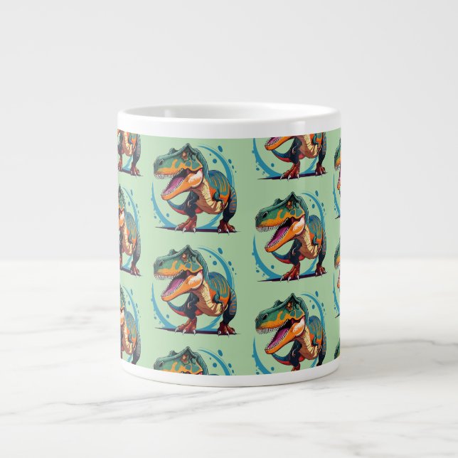 Caneca De Café Grande Tiranossauro Rex (Frente)