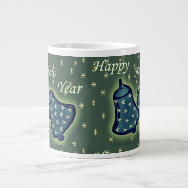 Caneca De Café Grande Tocando o Ano (Frente)