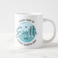 Todos os dias a tipografia do Dia da Terra e o mun