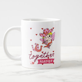 CANECA DE CAFÉ GRANDE TOGETHER FOREVER COUNTRY STYLE 