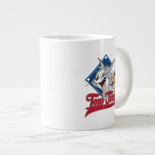 Caneca De Café Grande Tom And Jerry Tom And Jerry On Baseball Diamond
