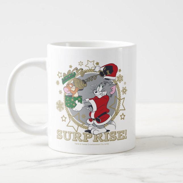 Caneca De Café Grande Tom e Jerry Surprise Gift (Esquerda)