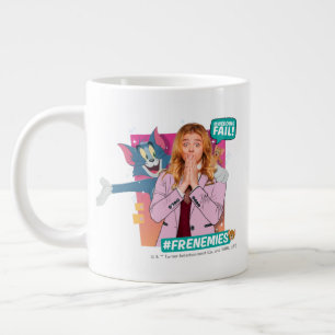 Caneca De Café Grande Tom & Jerry Com Kayla - Franceses