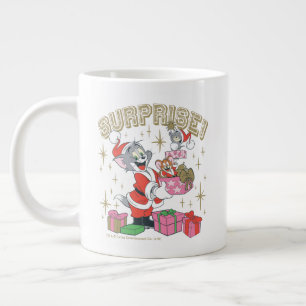 Caneca De Café Grande Tom, Jerry e Nibbles Surpresa de Férias
