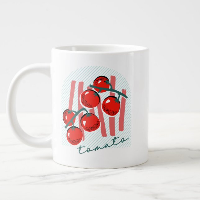 Caneca De Café Grande Tomates Mercado de Agricultores Itália (Esquerda)