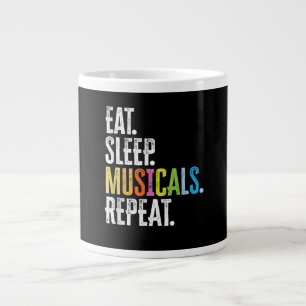 Caneca De Café Grande Tome Sleep Musicals Repetite Ator Cantor Atriz