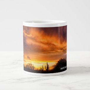 Caneca De Café Grande Tome um pôr do sol Arizona com seu café ou chá.