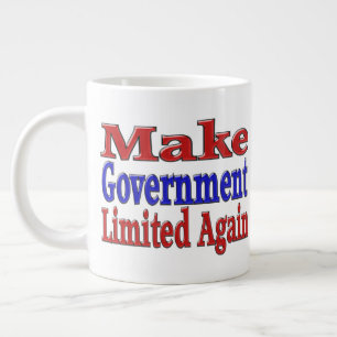 Caneca De Café Grande Tornar o Governo limitado novamente metade da cane
