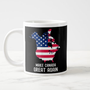 Caneca De Café Grande Torne o Canadá Grande Novamente EUA 51º Estado